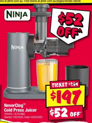 NeverClog™ Cold Press Juicer