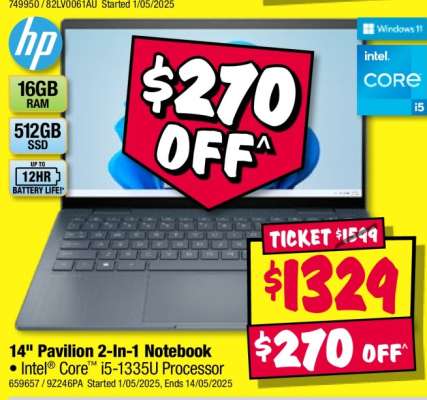 14" Pavilion 2-In-1 Notebook