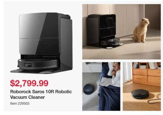Roborock Saros 10R Robotic Vacuum Cleaner