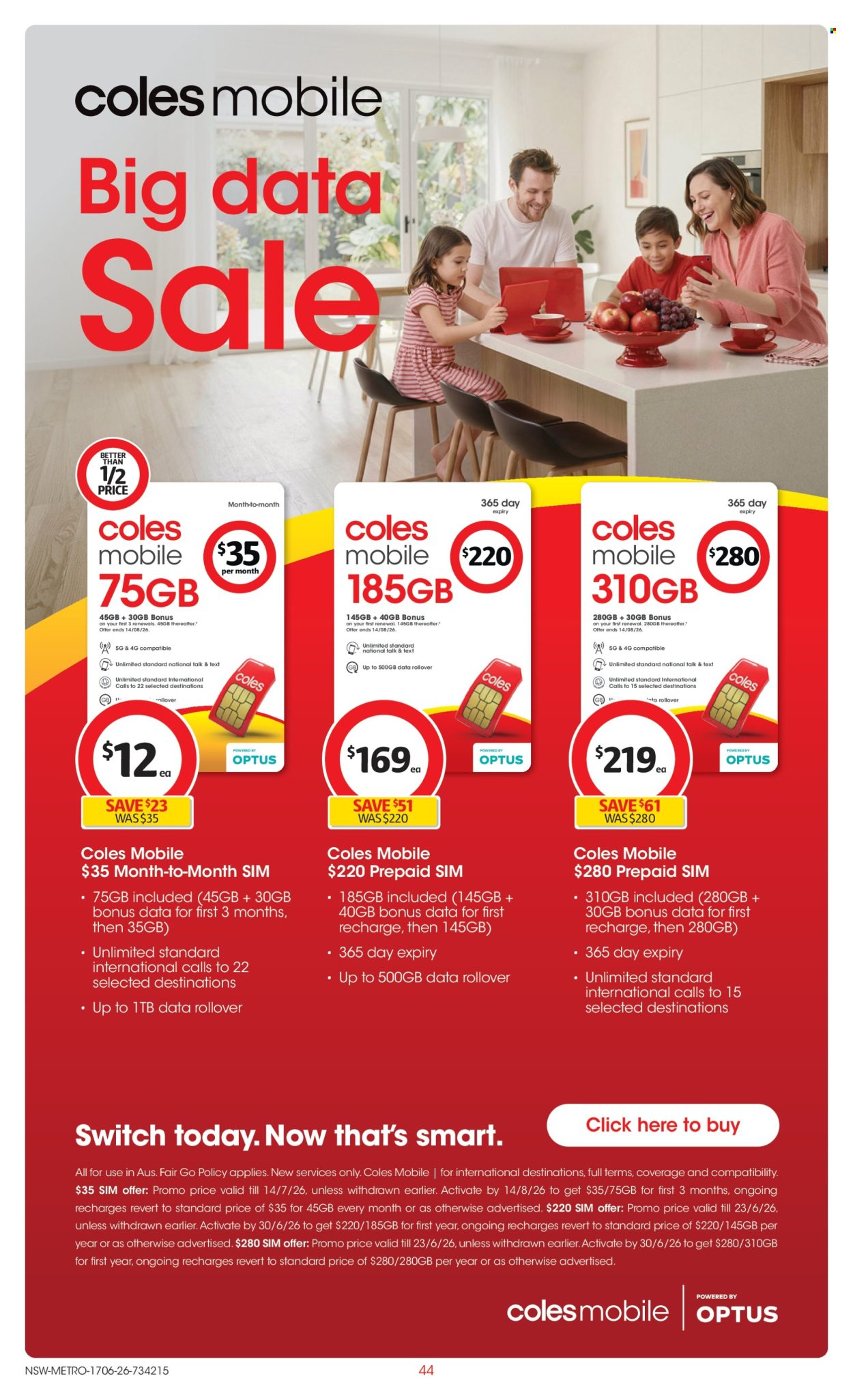 Coles catalogue - 17.6.2026 - 23.6.2026. Page 44