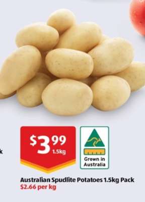 Australian Spudlite Potatoes 1.5kg pack