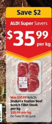 Jindurra Station Beef Scotch Fillet Steak per kg