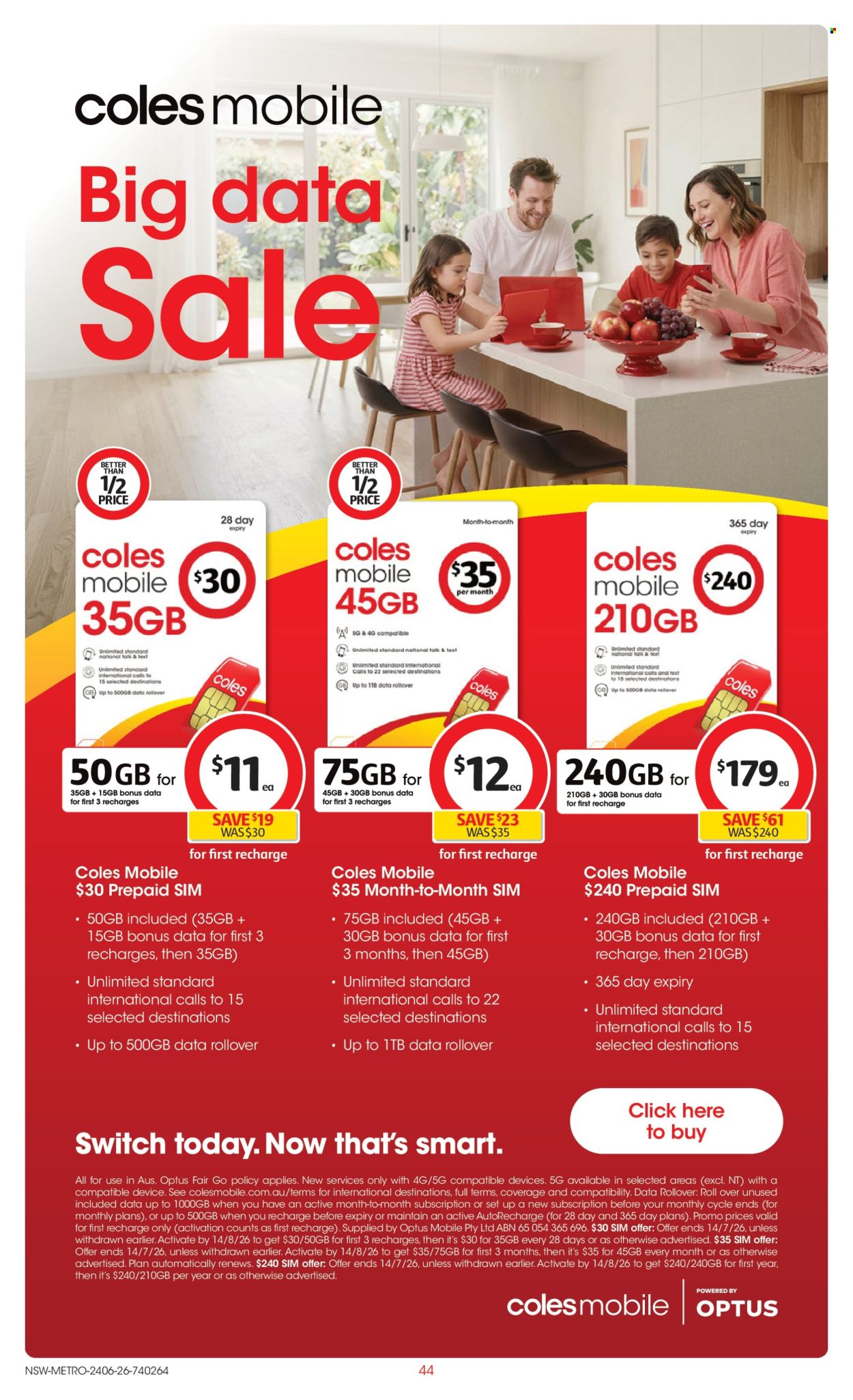 Coles catalogue - 24.6.2026 - 30.6.2026. Page 44