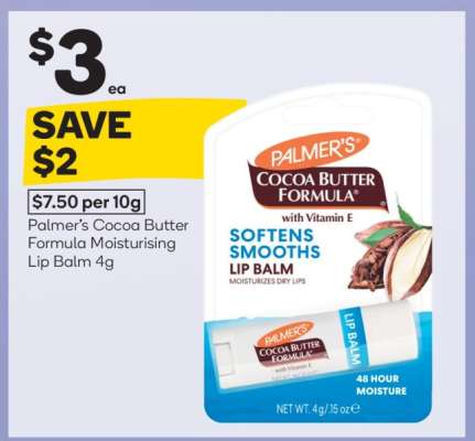 Palmer's Cocoa Butter Formula Moisturising Lip Balm 4g