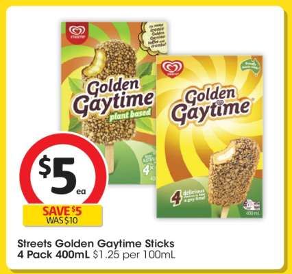 Streets Golden Gaytime Sticks