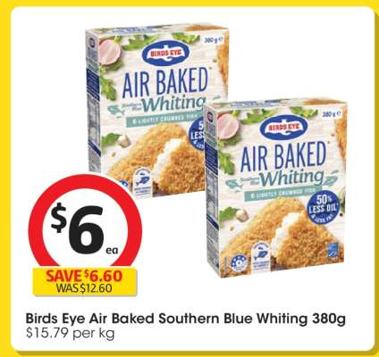 Birds Eye Air Baked Southern Blue Whiting 380g