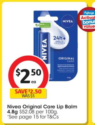 Nivea Original Care Lip Balm 4.8g