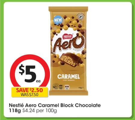 Nestlé Aero Caramel Block Chocolate
