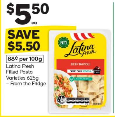 Latina Fresh Filled Pasta Varieties 625g