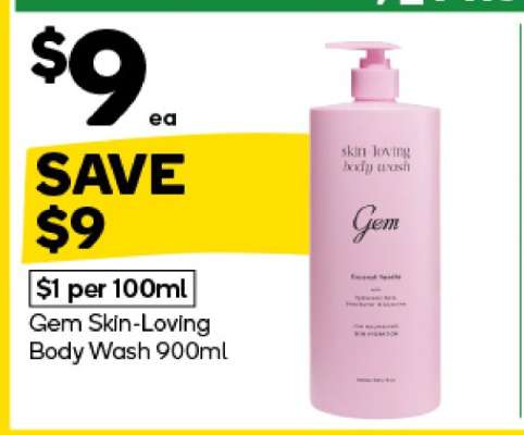 Gem Skin-Loving Body Wash 900ml