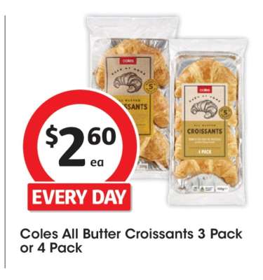 Coles All Butter Croissants