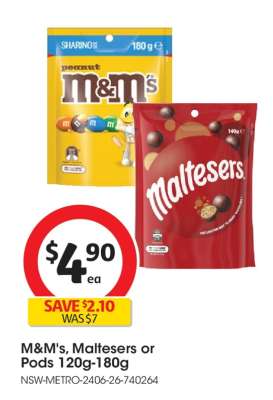 M&M's, Maltesers or Pods