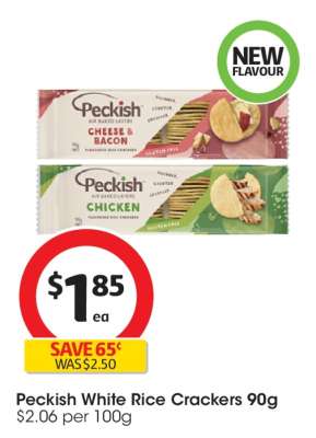 Peckish White Rice Crackers 90g