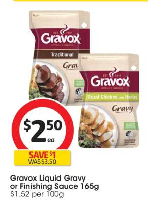 Gravox Liquid Gravy or Finishing Sauce 165g