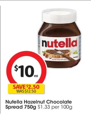Nutella Hazelnut Chocolate Spread 750g