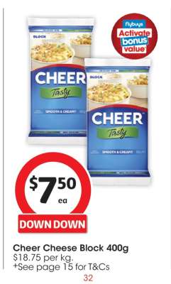 Cheer Cheese Block 400g