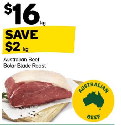 Australian Beef Bolar Blade Roast