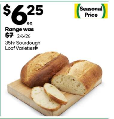 35hr Sourdough Loaf Varieties