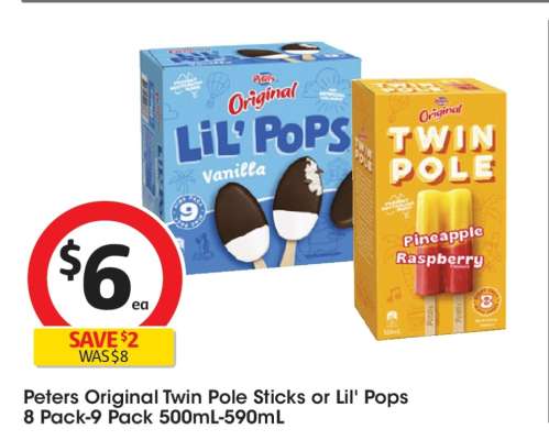 Peters Original Twin Pole Sticks or Lil' Pops