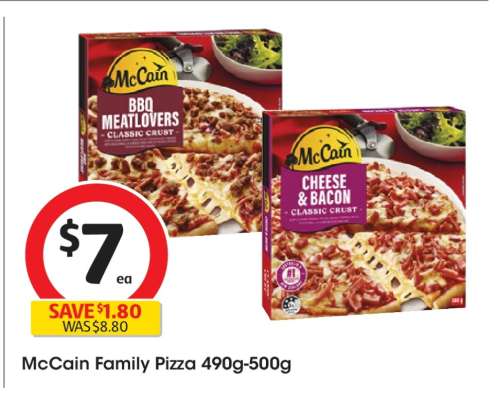 McCain Family Pizza 490g-500g