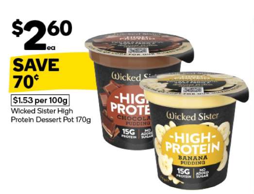 Wicked Sister High Protein Dessert Pot 170g