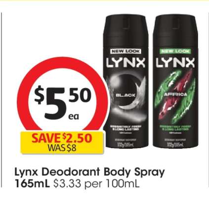 Lynx Deodorant Body Spray