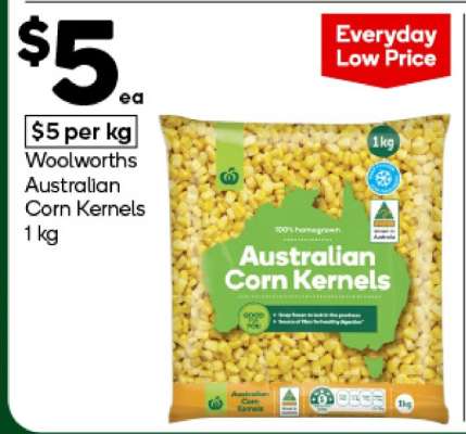Woolworths Australian Corn Kernels 1 kg