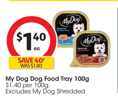 My Dog Dog Food Tray 100g