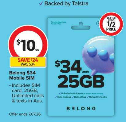 Belong $34 Mobile SIM