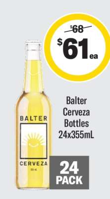 Balter Cerveza Bottles 24x355mL