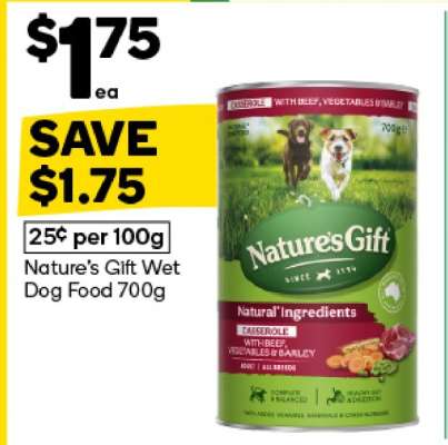 Nature's Gift Wet Dog Food 700g