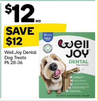 Well Joy Dental Dog Treats Pk 28-36