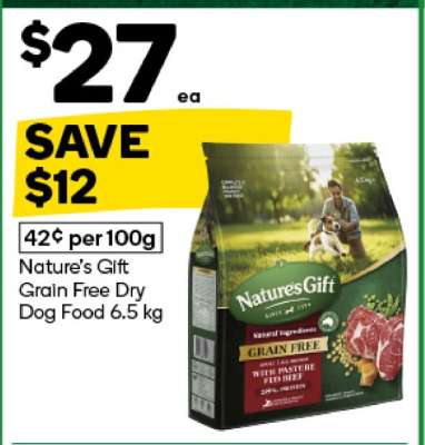 Nature's Gift Grain Free Dry Dog Food 6.5 kg
