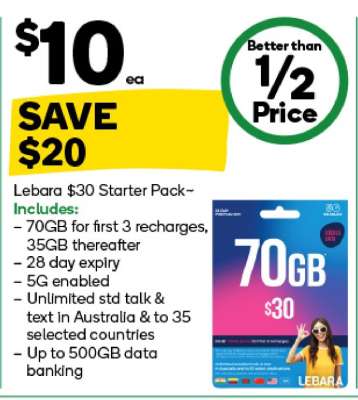 Lebara $30 Starter Pack