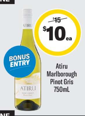Atiru Marlborough Pinot Gris 750mL