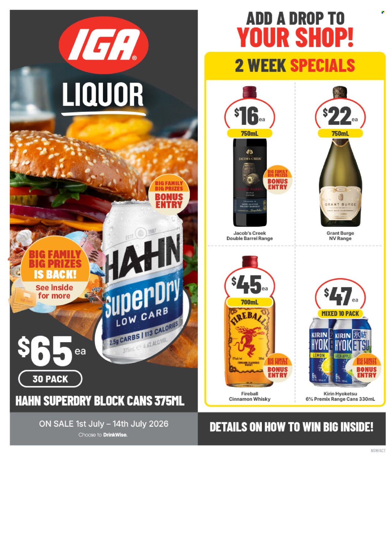 IGA LIQUOR catalogue - 1.7.2026 - 14.7.2026. Page 1