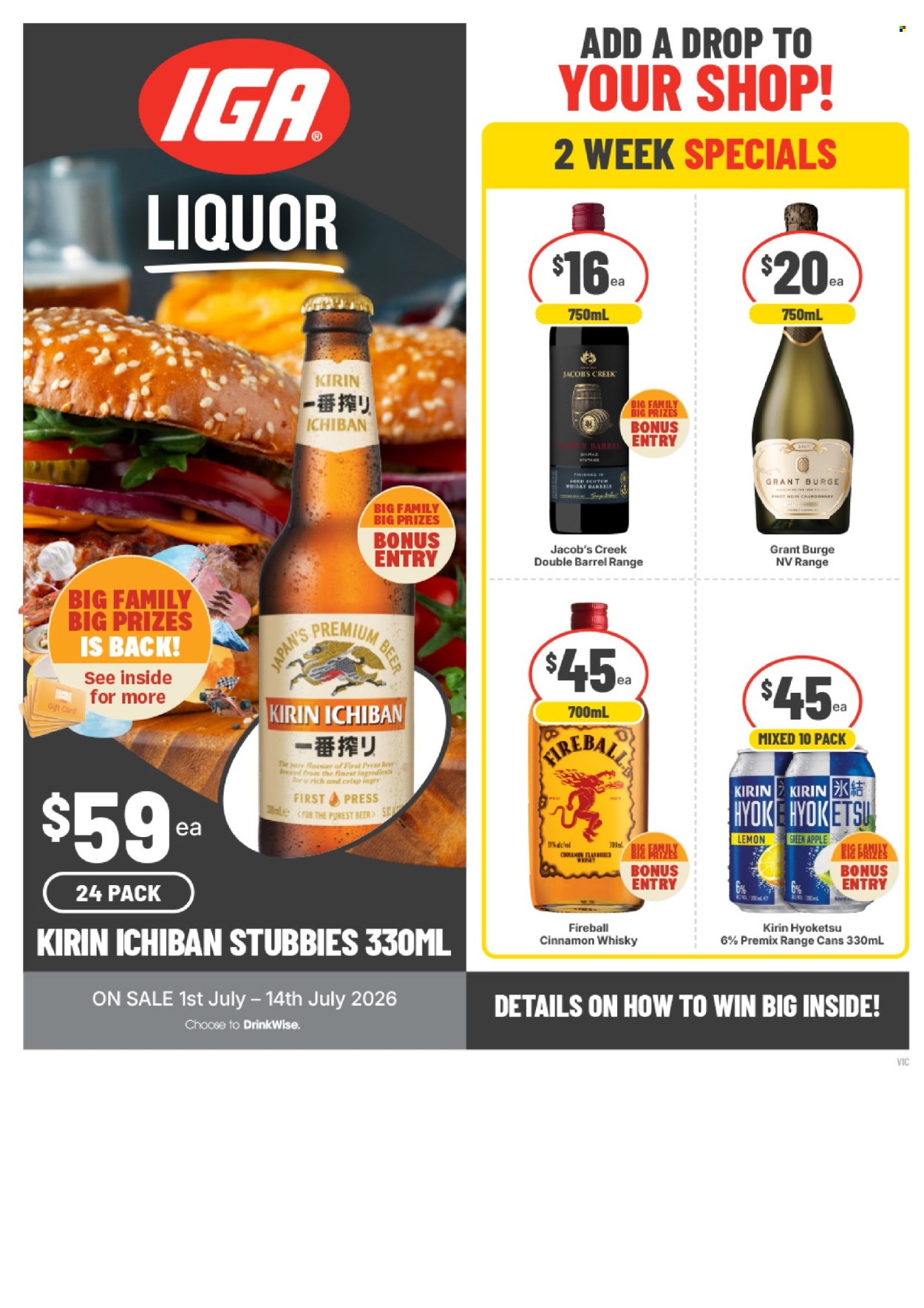 IGA LIQUOR catalogue - 1.7.2026 - 14.7.2026. Page 1