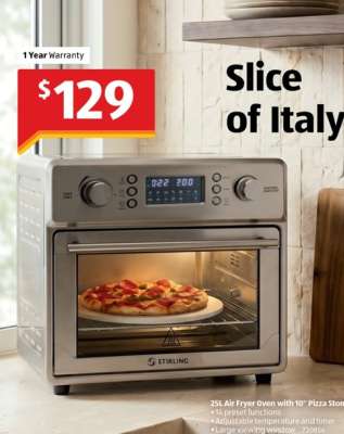 Stirling 25L Air Fryer Oven with 10" Pizza Stone
