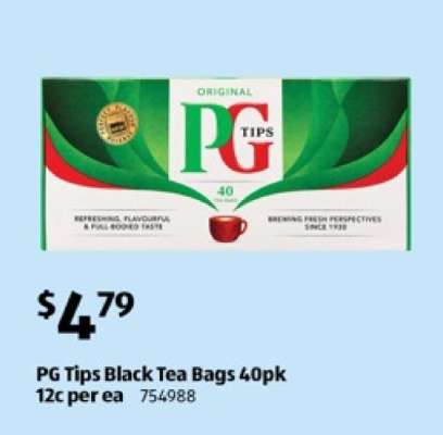 PG Tips Black Tea Bags 40pk