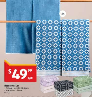 Bath Towel 4pk