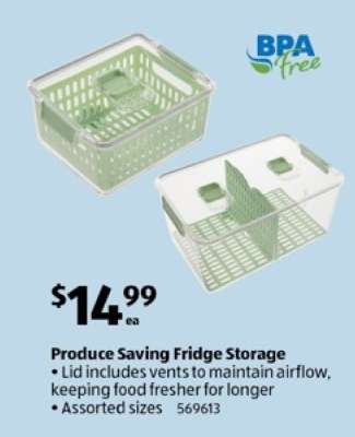 Produce Saving Fridge Storage