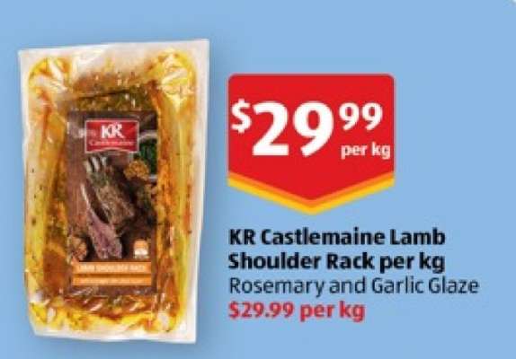 KR Castlemaine Lamb Shoulder Rack per kg