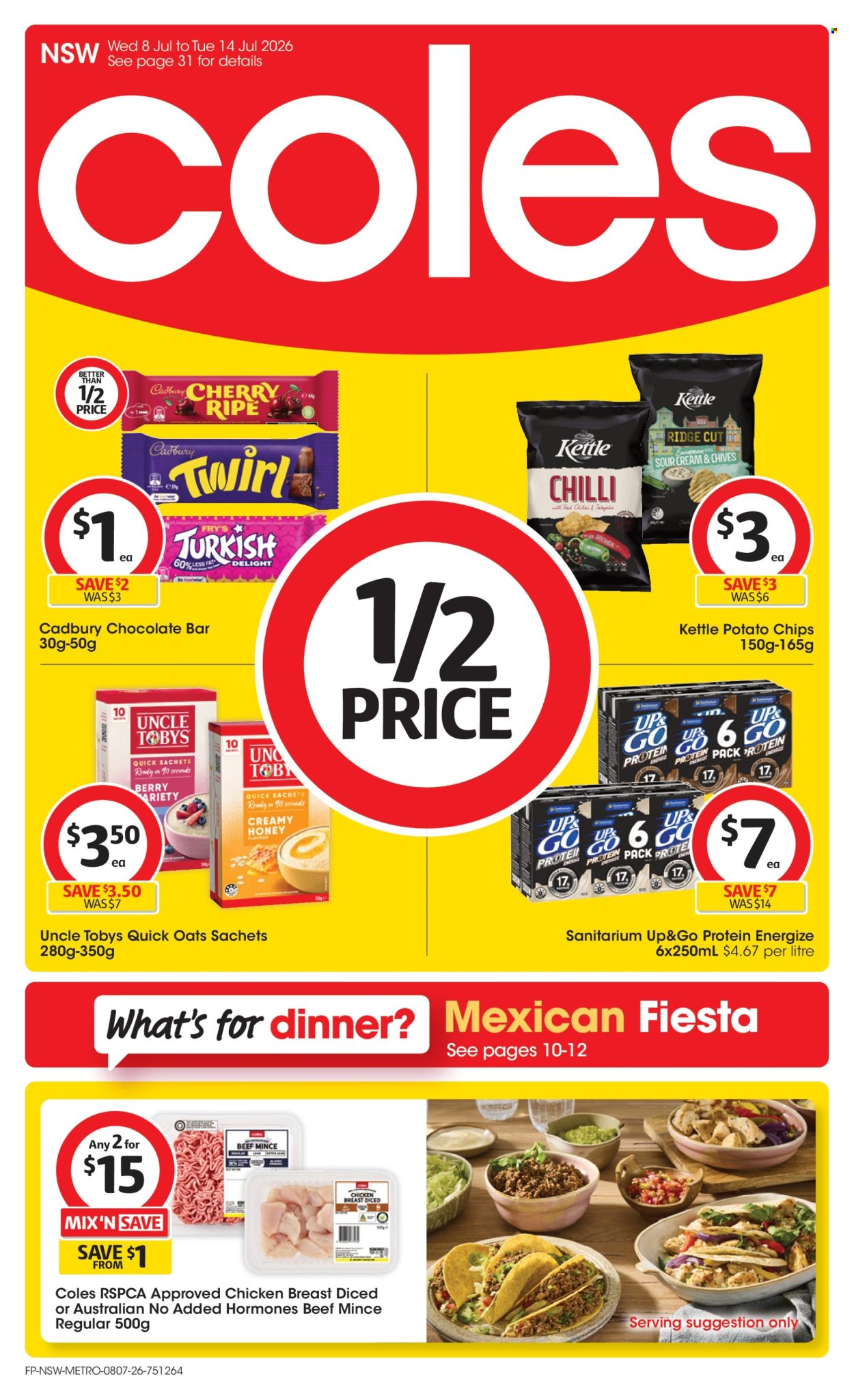 Coles catalogue - 8.7.2026 - 14.7.2026. Page 1