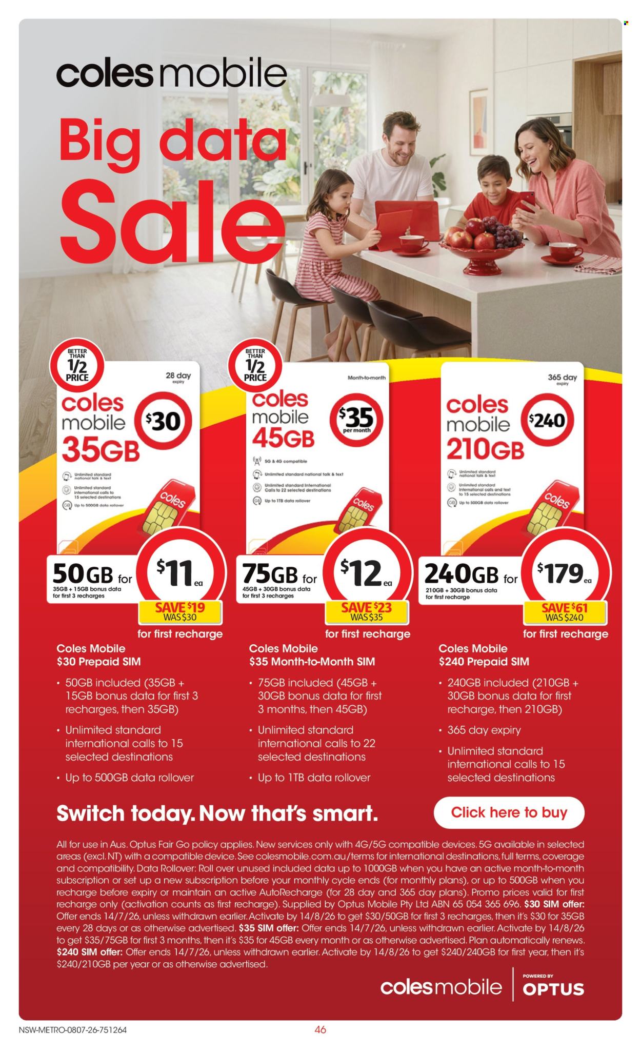 Coles catalogue - 8.7.2026 - 14.7.2026. Page 46