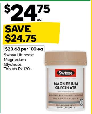 Swisse Ultiboost Magnesium Glycinate Tablets Pk 120#