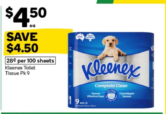 Kleenex Toilet Tissue Pk 9