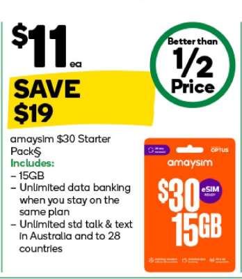 amaysim $30 Starter Pack