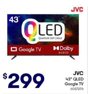 JVC 43" QLED Google TV