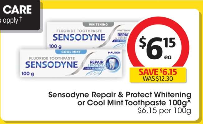 Sensodyne Repair & Protect Whitening or Cool Mint Toothpaste 100g^