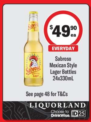 Sabroso Mexican Style Lager Bottles
